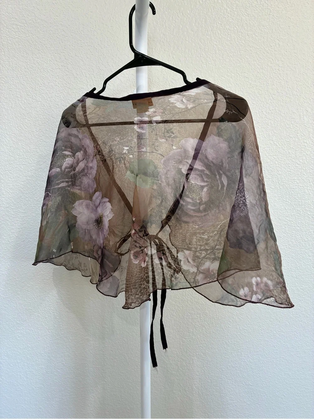 Mirella Dancewear Floral Mesh Cropped Shrug Caplet